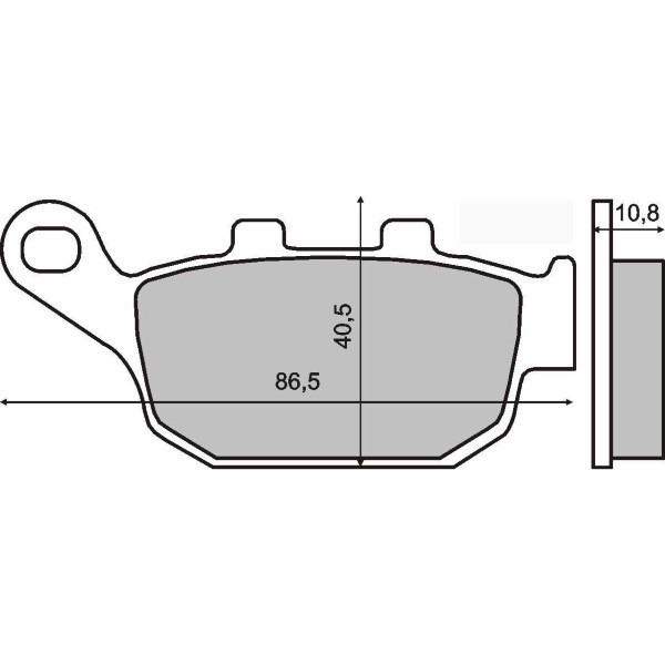 Placute frana spate scuter Honda Pantheon 125cc RMS