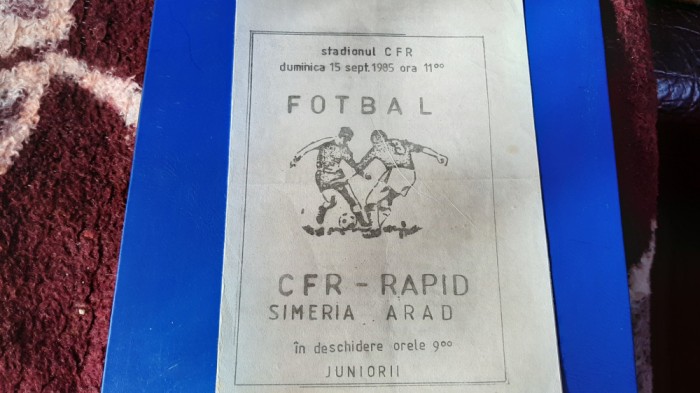 program CFR Simeria - Rapid Arad
