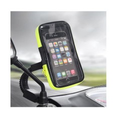 Suport impermeabil pentru telefonul mobil, cu fixare pe ghidonul motocicletei