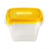 Set 3 caserole Curver Take Away Yellow, 3x1.1L, Galben, 17x12x16 cm