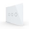 Panou intrerupator triplu cu touch Livolo din sticla, standard Italian - Serie noua SmartElectro IntelligentHouse