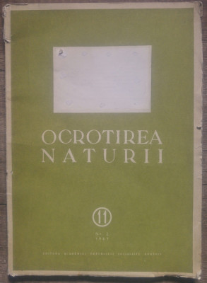 Revista Ocrotirea naturii// nr. 2 din 1967 foto
