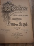 Von Suppe Franz Boccaccio Opera Piano (partitura pentru pian) - F. Zell și Richard Gen&eacute;e