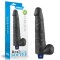 Vibrator 10.5 &quot;Real Softee Reincarcabil Dildo (negru)