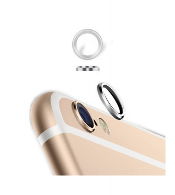 Inel protectie Camera pentru iPhone 6 6 Plus-Culoare Argint foto