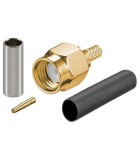 Conector RP-SMA tata cu sertizare RG174/RG316 Goobay