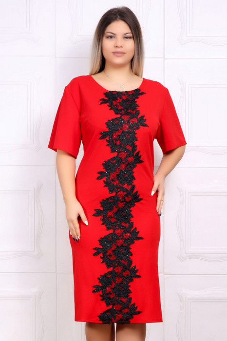 Rochie De Seara Caro Rosu - 46Marimea