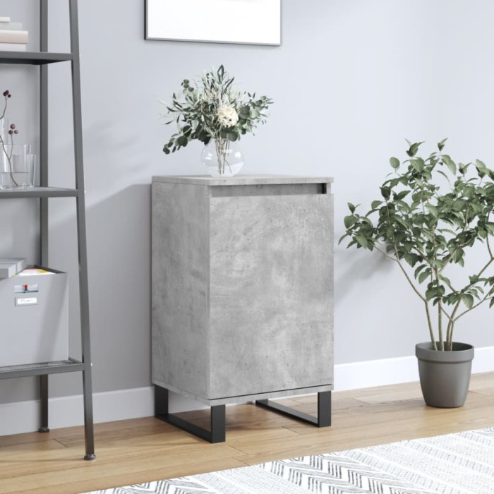 vidaXL Servantă, gri beton, 40x35x70 cm, lemn prelucrat