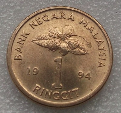 P1. Malaezia 1 Ringgit 1994 UNC ** foto
