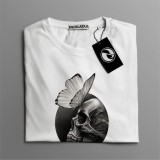 Tricou casual din bumbac 100% de barbati marimea XXL Butterfly effect
