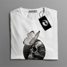 Tricou casual din bumbac 100% de barbati marimea M Butterfly effect