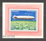 Romania.1978 Posta aeriana:Dirijabile-Bl. DR.405, Nestampilat