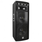 Boxa Pasiva Dibeisi Q1240, 800W, 2 x 12 Inch Woofer, 25Hz-20kHz, 98dB, Speakon, Jack, Banana
