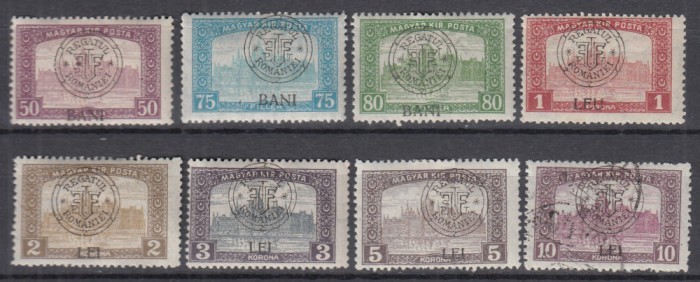 ROMANIA 1919 EMISIUNEA CLUJ SUPRATIPAR PE TIMBRELE PARLAMENT GUMA ORIGINALA