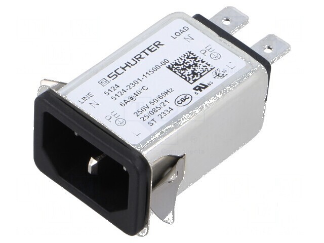 Conector de alimentare AC 6A 250VAC IEC 60320