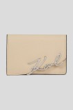 Karl Lagerfeld portofel de piele culoarea bej, A3W32018