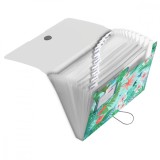 Mapa plastic extensibilă cu 12 compartimente Herlitz EOTG A4 motiv Ladylike