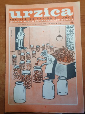 revista urzica 15 septembrie 1987 -revista de satira si umor foto