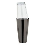 Boston Shaker Oțel Inox GMB Gunmetal Negru 28oz cu Pahar American Original