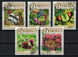 Timbre Djibouti 2017: Serie Completa Fluturi, Colectie Straine Dupa 1950
