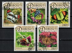 DJIBOUTI 2017 - Fluturi / serie completa foto