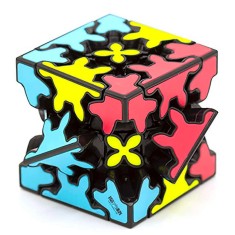 Cub Magic 3x3x3, QiYi Gear sandwich, Black, 456CUB