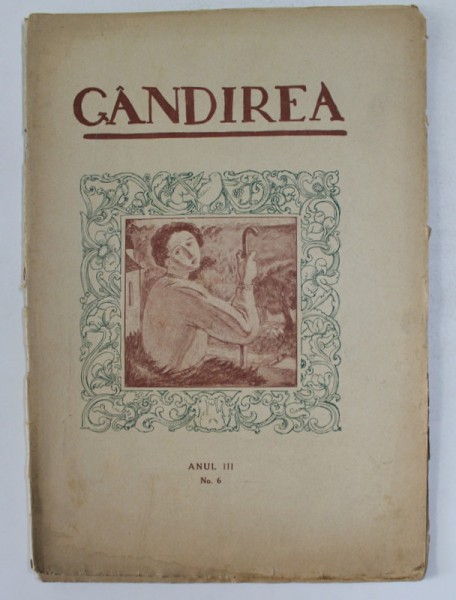 GANDIREA , REVISTA , ANUL III , NR. 6 , 20 NOIEMBRIE 1923