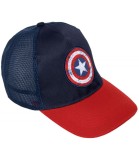 Șapcă de Tineret cu Vizieră și Retea Captain America 56/58