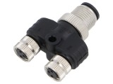 Adaptor M12 FY-M12A-04M-M8A-03F-T-0100 DEGSON ELECTRONICS - Conector Industrial Robust