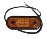 Lampa gabarit auto BestAutoVest 12/24V ovala orange cu leduri , 120x67mm , 1 buc., Polcar