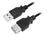 Cablu USB 2.0 A-A Nichelat 2m Negru, Logilink