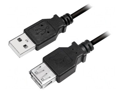 Cablu USB 2.0 A-A 5m Negru foto