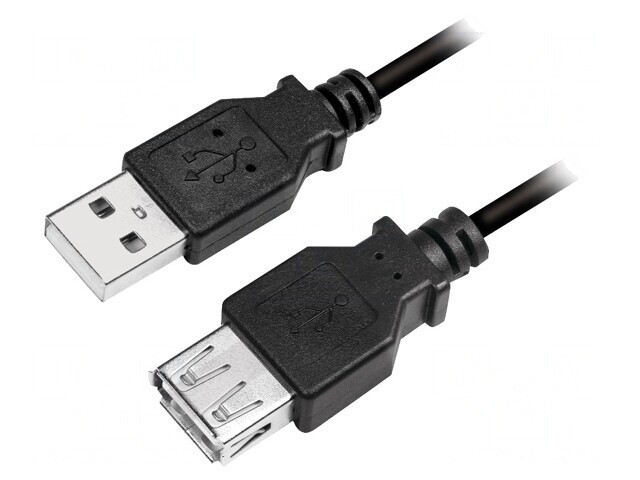 Cablu USB 2.0 A-A 5m Negru