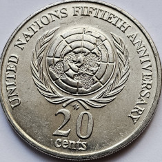 20 cents 1995 Australia, 50th Anniversary of the United Nations, km#295