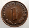 2.502 GERMANIA WWII 1 REICHSPFENNIG 1939 D EROARE, Europa, Bronz