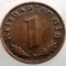 2.502 GERMANIA WWII 1 REICHSPFENNIG 1939 D EROARE