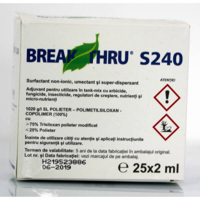 Break Thru S240 2 ml adjuvant pesticide Evonik foto