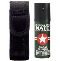 1 Spray NATO paralizant de buzunar cu piper pentru autoaparare