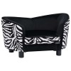 Canapea pentru caini, negru, 68 x 38 x 38 cm, plus