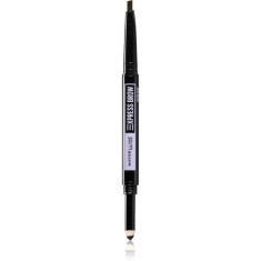 MAYBELLINE NEW YORK Express Brow Satin Duo creion pentru spr&acirc;ncene pulbere duo culoare 04 - Dark Brown