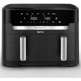 Friteuza cu aer cald Tefal Dual Easy Fry XXL EY9428E0, 2700 W, capacitate 11 L, 7 programe automate, vase detasabile antiaderente, display LCD, temper
