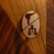 Insigna studenteasca interbelica - Facultatea de Drept ,h=1,8cm