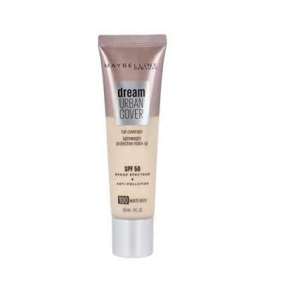 Fond de ten, Maybelline, Dream Urban Cover SPF50, 100 Warm Ivory, 30 ml foto