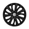 Set 4 capace roti 15 inchi (R15) compatibile Volkswagen, Model - 345 Black, Autohelix MSA