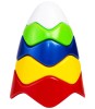 Jucarie educativa Piramida Bebe Waves 17 Cm, Plastic netoxic, Varsta 1-3 ani