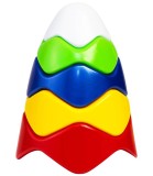 Jucarie educativa Piramida Bebe Waves 17 Cm, Plastic netoxic, Varsta 1-3 ani
