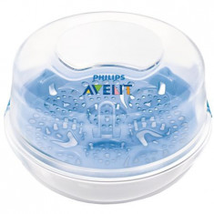 Sterilizator pentru cuptorul microunde Philips AVENT SCF281 02-1, Alb foto