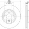 Disc frana TOYOTA COROLLA (CDE12, ZZE12, NDE12, ZDE12) (2001 - 2007) KRIEGER 0950004190
