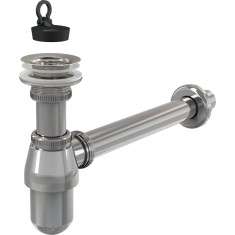 Sifon lavoar metalic DN32 cu ventil 5/4&amp;quot;, Alcaplast A437