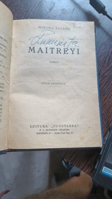 MAITREYI - MIRCEA ELIADE EDITIE DEFINITIVA foto